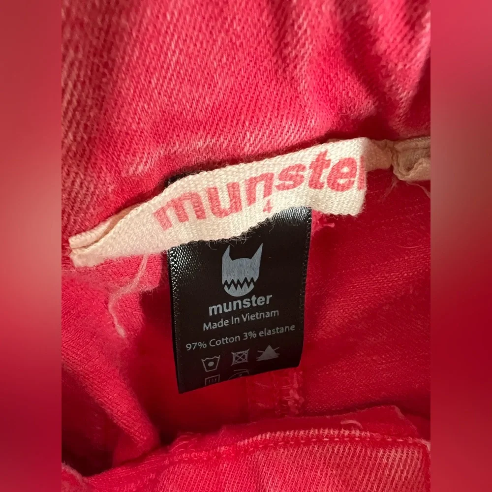 Munster Vibrant Pink Cotton Shorts With Flamingoes 4T